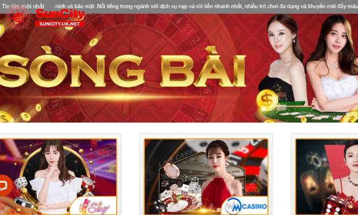 Sòng bài Suncity đa dạng trò chơi, đặt cược đơn giản