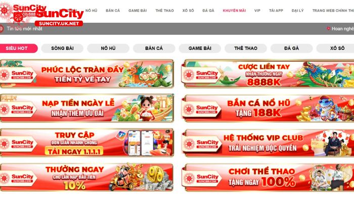 khuyen mai sunwin 1 Tổng quan về chương trình khuyến mãi Suncity