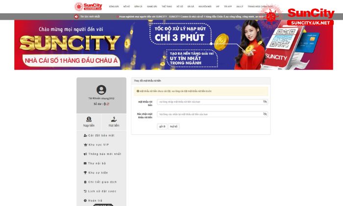 rut tien suncity 3 Thực hiện rút tiền nhanh chóng tại Suncity