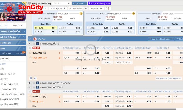 saba the thao 3 Đa dạng các môn thể thao tại sảnh Saba thể thao Suncity