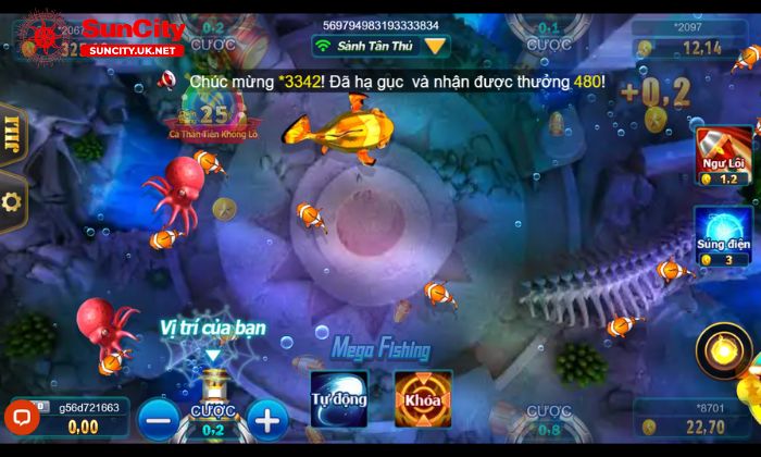 vua danh ca 3 Vua đánh cá Suncity có nhiều tính năng nổi bật