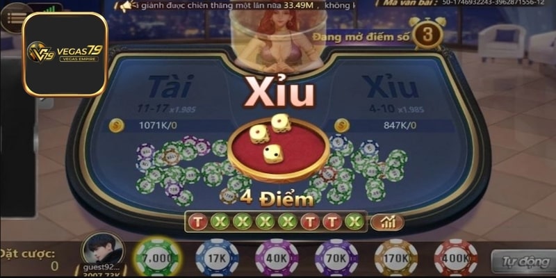 3 công thức cược Lucky Tài Xỉu