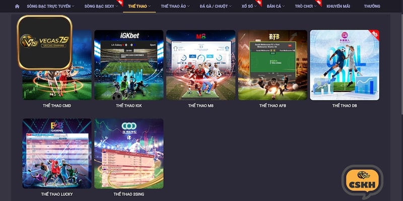 Chơi thể thao thú vị tại nhà cái online Vegas79